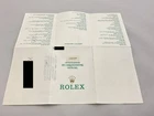 VINTAGE GENUINE ROLEX 18239 watch Warranty Paper A Serial Reference
