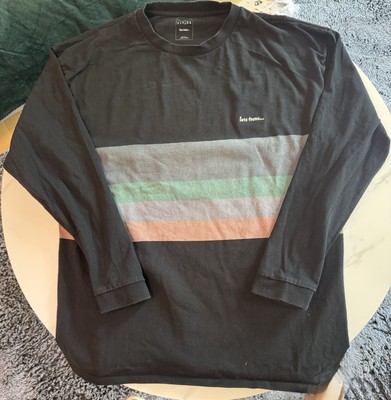 Iets Frens Pullover Schwarz Herren Größe L  Mit Streifen