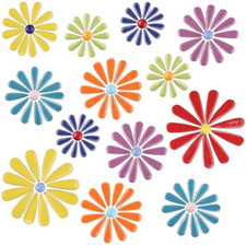 Ceramic Mosaic Tiles for Crafts, 454G Flower Mosaic Tiles Ceramic,Glazed Mosaic