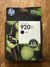 HP 920XL Genuine High Yield Black Ink Cartridge CD975AN EXP April 2015