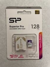 SP Superior Pro 128 GB Micro SDXC Ultra HD Memory Card