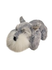 Russ Berrie Gin Schnauzer Puppy Dog Plush 8" Small Bean Bag Stuffed Animal