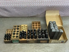 Lot Of VTG Assorted Number 1/8" 3/16" 1/4" 1/2" 3/8" 3/4" Metal Stamp Punch Tool