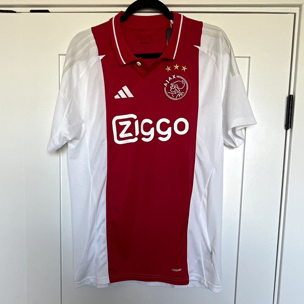 Size L Ajax Amsterdam International Club Soccer Fan Jerseys for