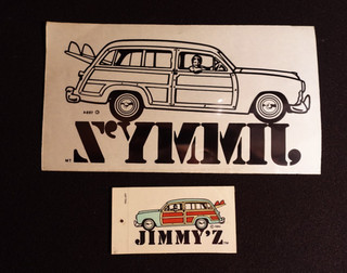Vintage 1984 Jimmy'Z Stickers