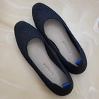 Rothy's The Flat Black Honeycomb Ballet Slip On Women's Flats Size 11