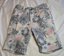 The Children's Place Boys Hawaiian Floral Shorts With Adjustable Waist Size 6