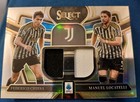 2023-24 Panini Select Serie a Dual Swatch - Federico Chiesa and Manuel Locatelli