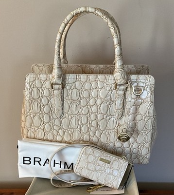 Brahmin Donovan Collection Contour Small Finley Satchel and Anita Wallet NWT