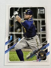 2021 Topps Eric Sogard #21 Milwaukee Brewers Baseball Card NM Or Better