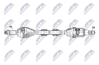 Antriebswelle NTY NPW-NS-180 FüR Nissan Juke F15