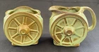 Frankoma  #88 Pitcher In A Jade  And Brown Glaze  , Green Wagon Wheel 94j LOT