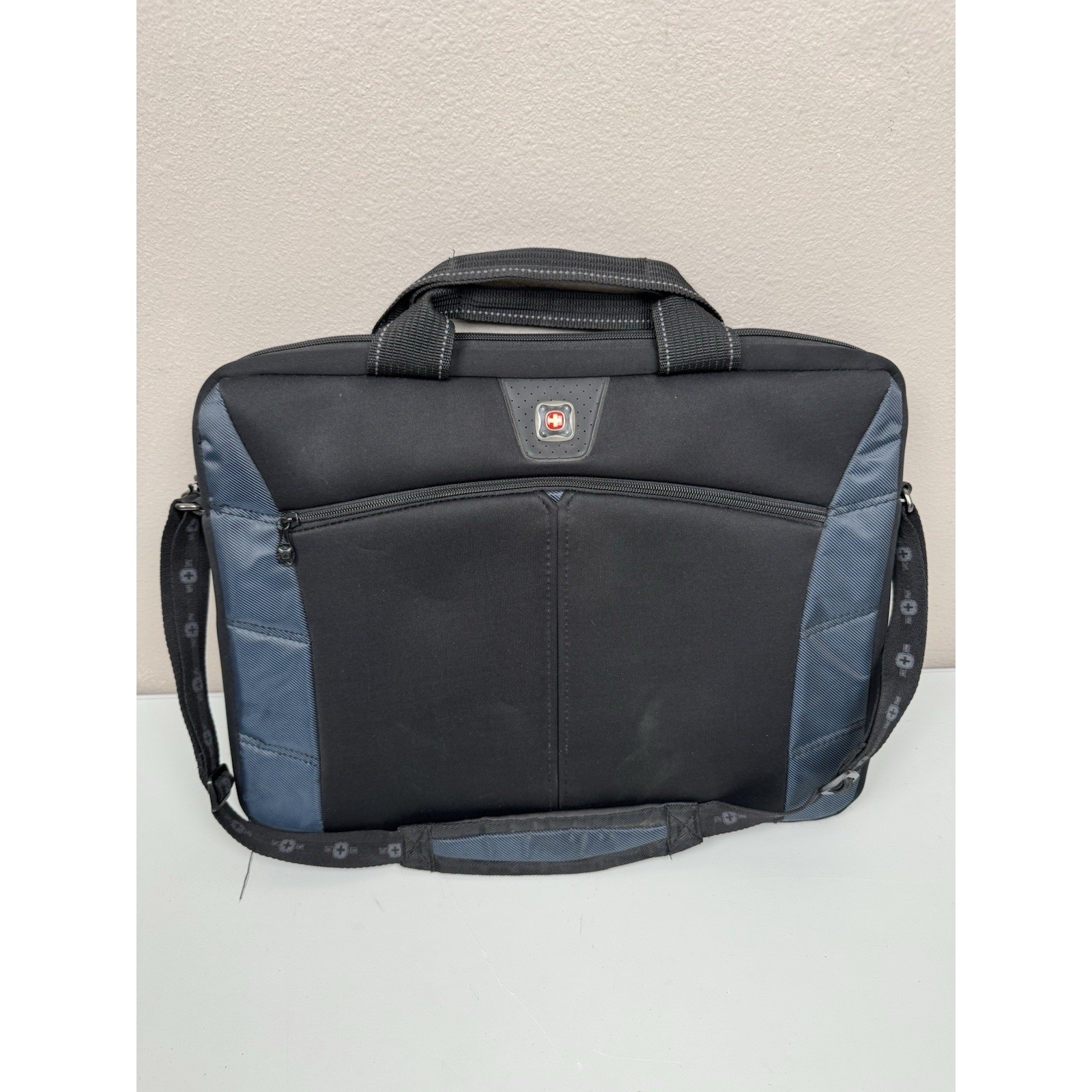 Wenger Swiss Gear Blue Black Sherpa Computer Laptop Case Bag