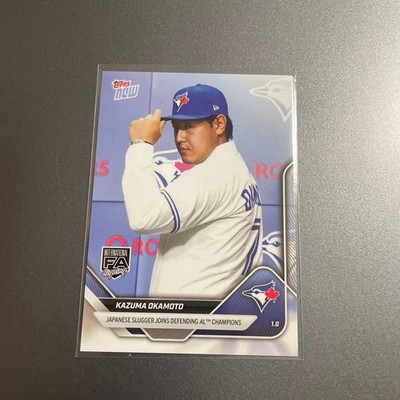 Kazuma Okamoto Blue Jays nimmt jetzt an Pressekonferenz MLB Topps teil