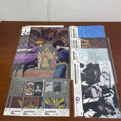 Gundam UC Visual Mat Clear Poster Set Sammlerstück Anime Japan gebraucht
