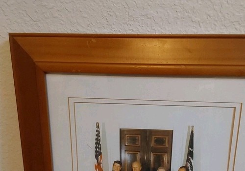 FOUR PRESIDENTS REAGAN FORD CARTER NIXON AUTOGRAPHED Color 11 X 8 FRAMED PHOTO - Picture 5 of 7