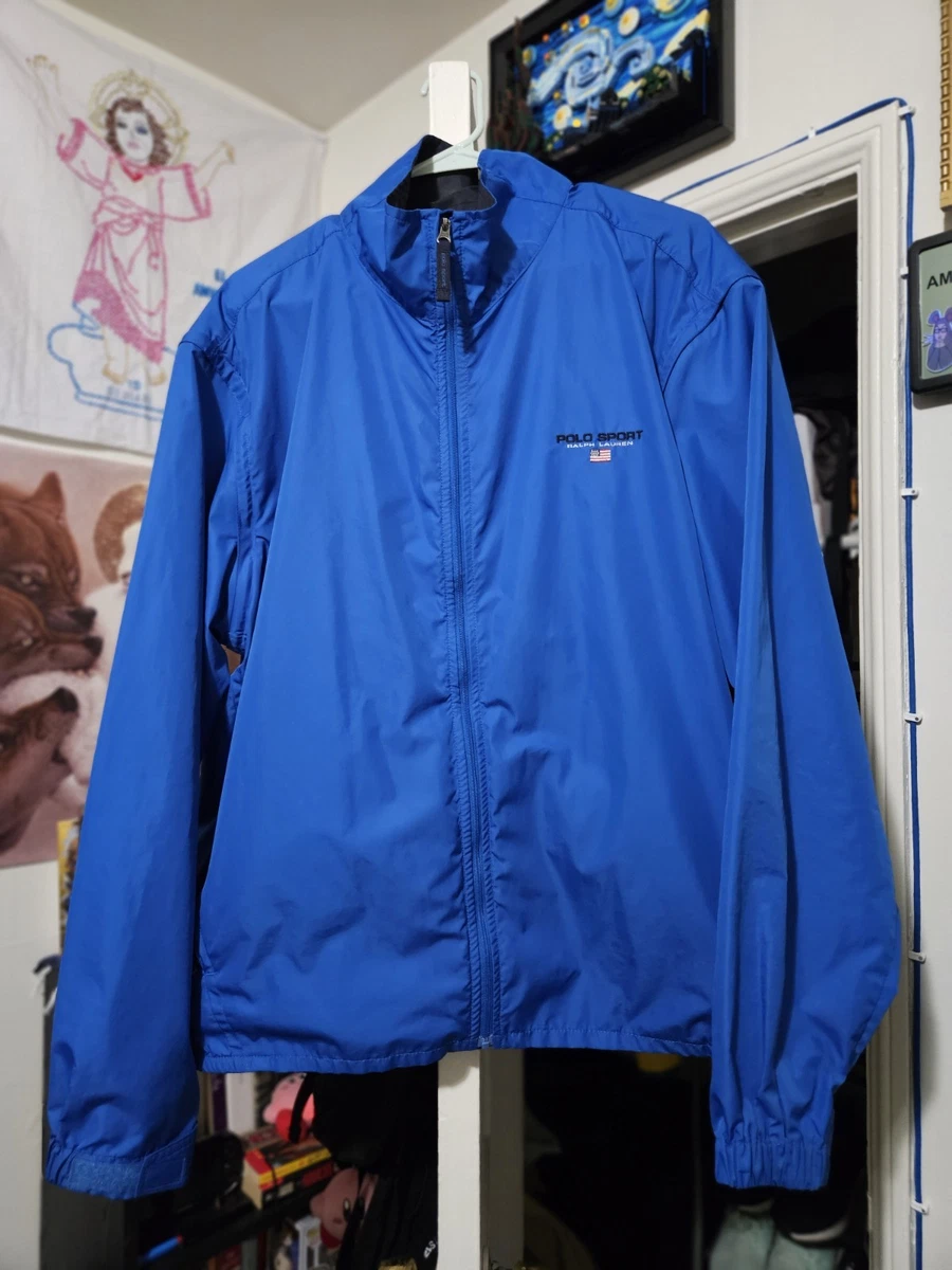 Polo Sport Blue Windbreaker Coats, Jackets & Vests for Men for