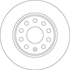 2x TRW Bremsscheiben Hinten für VW T-Roc (A11) 272mm DF6952