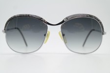 Vintage Sunglasses BERYL 2051 Silver Gray Oval