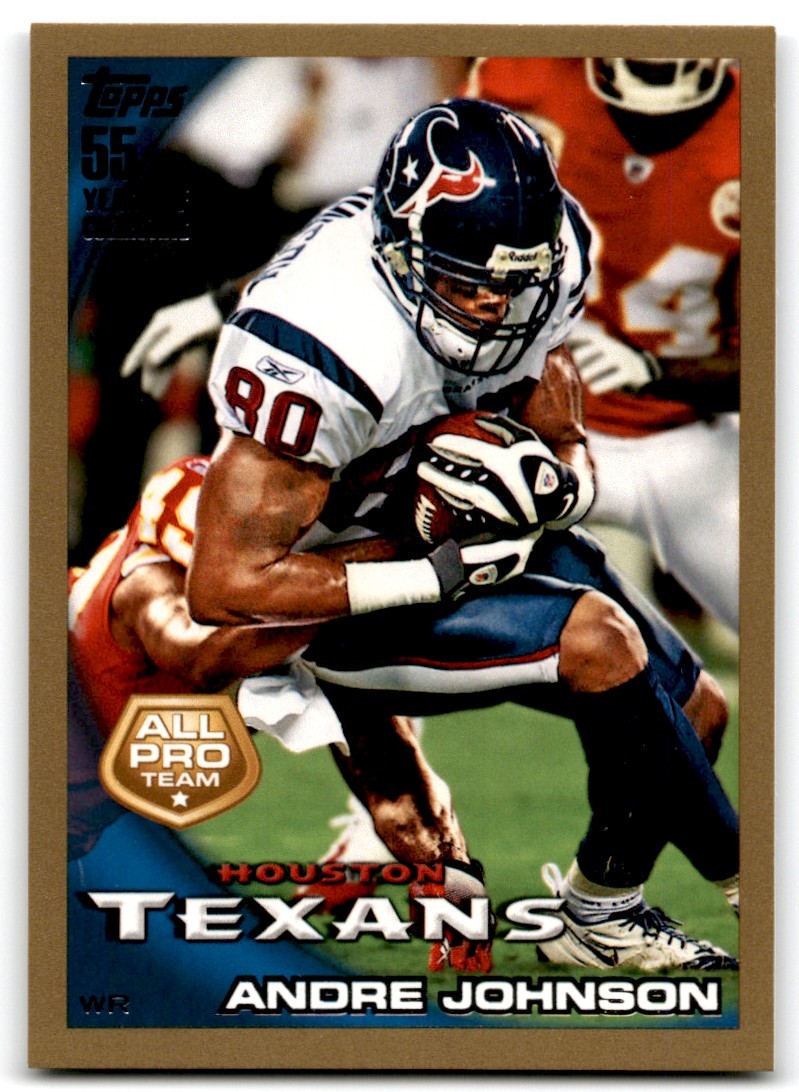 Andre Johnson 2010 Topps Football Gold /2010 #78 Houston Texans
