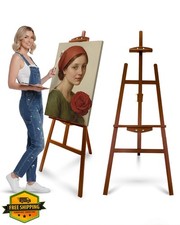 Wooden Art Easel Stand, Pine, Floor Standing, Adjustable for Painting