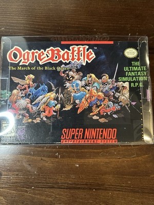 Ogre Battle: March Of The Black Queen Super Nintendo SNES Authentic - BOX ONLY