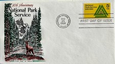  Cover Craft 1314 National Park Service 50th Ann Yellowstone National Park WY 
