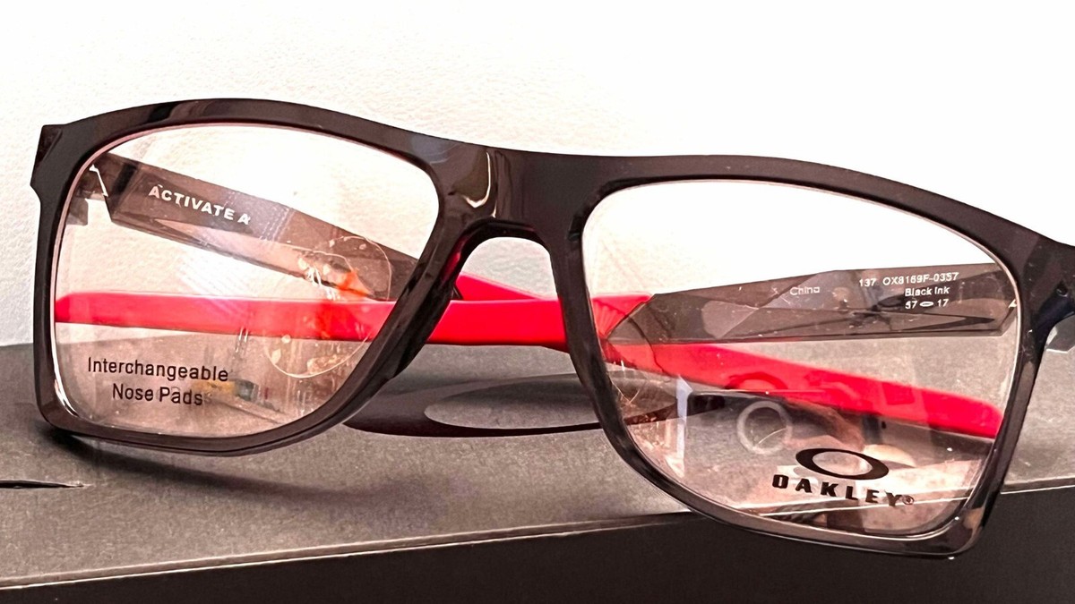 Oakley OX8169F-0357 Eyeglasses Black Frames Clear Lens 57-17