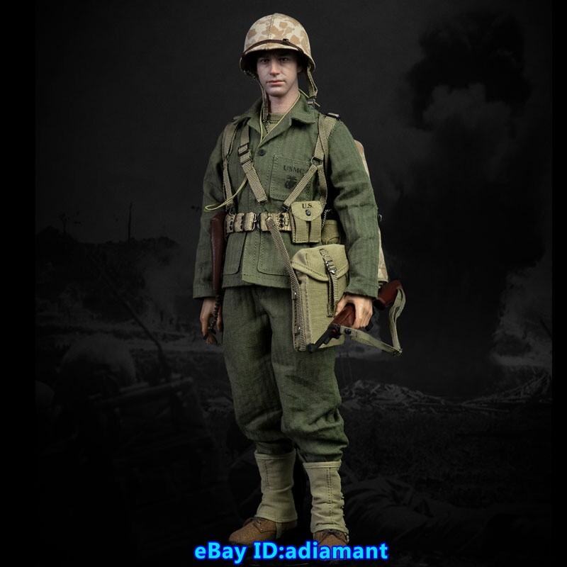 Facepool 1/6 WWII U.S. Marine Corps Mortar Crews Male Action
