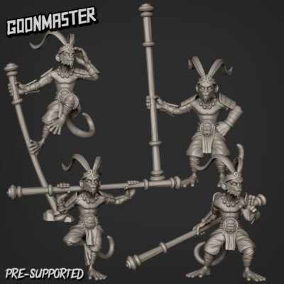 Wukong Monkey King Fighter Miniature | D&D DnD | 