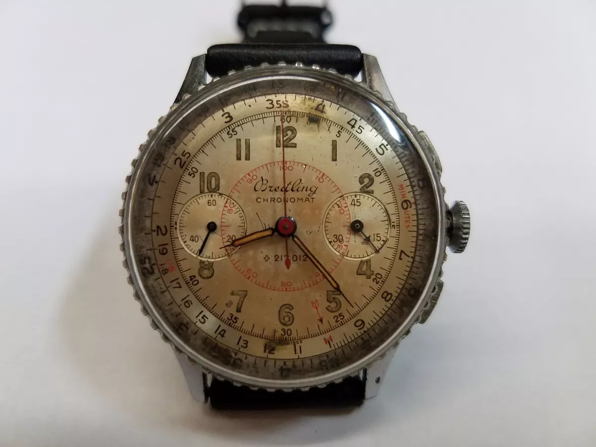 Breitling Chronomat 769 Chronograph Rare Chrome Plated Case