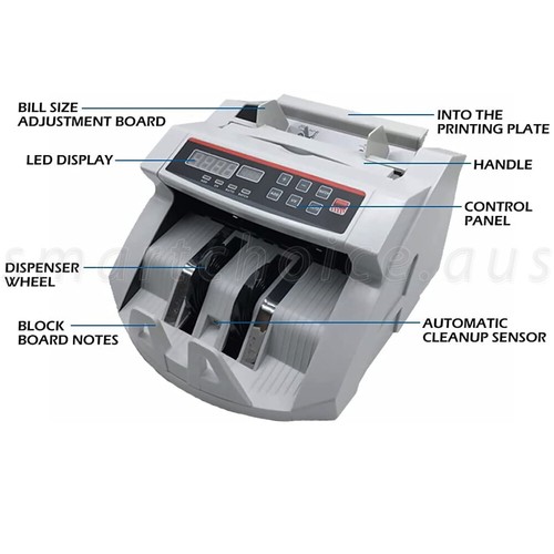 Bill Counter Money Cash Counter Machine Notes Counting Machine Automatic AU - Picture 3 of 12