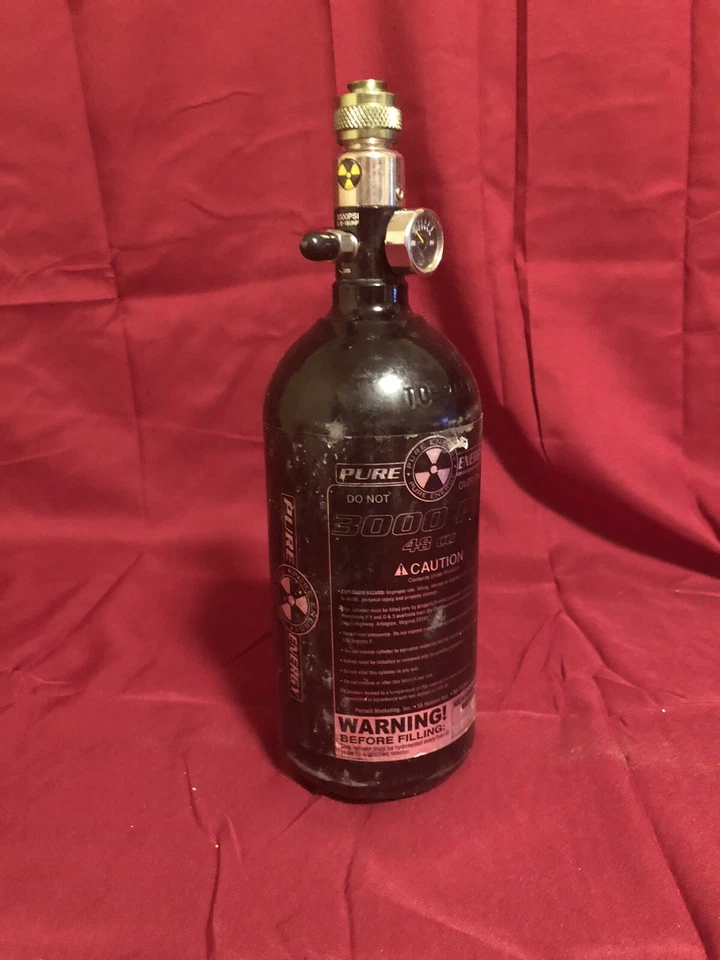 Pure Energy 3000 PSI 48 CÚBICOS + 1 vasilha vazia de paintball, ambos os tanques EXPIRADOS - Imagem 4 de 4