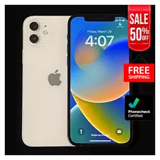 Apple iPhone 12 64/128GB 5G - Black, Blue, White - Unlocked, AT&T, Verizon