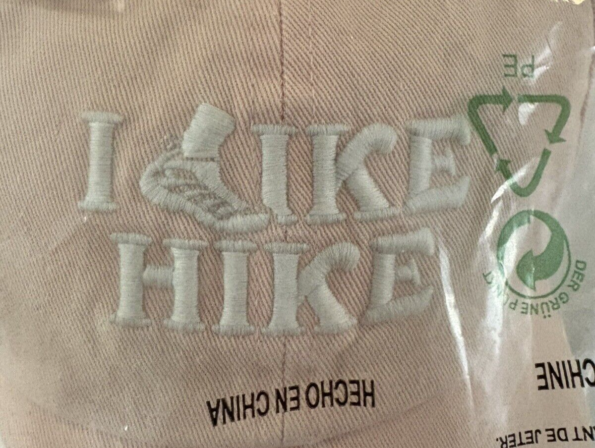 Cappello Berretto Merrell "I Like Hike" Rosa 100% Cotone Cinghia Regolabile