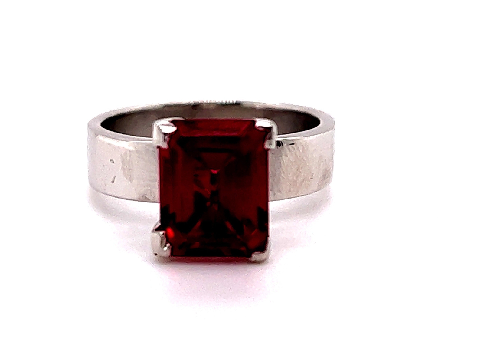 9ct White Gold Ruby Ring - image 1