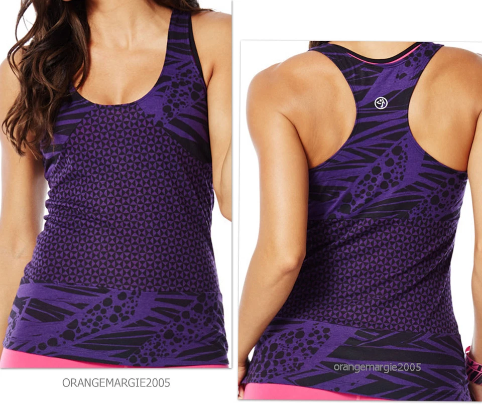 Sujetador en V de nivel medio ZUMBA Geo Top Baile Fitness + Stylin' con soporte ZDry y Max S M L Foto 3 de 4