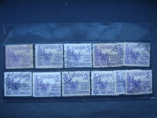 12 x 5cents lilac stamps Spain to Honour Victims of WW2 1946