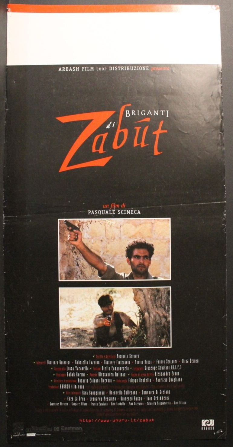 Locandina originale film I briganti di Zabut (1997) - Regia di Pasquale Scimeca