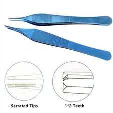 Ophthalmic Adson Tissue Forceps Tweezers Tools Ophthalmic Surgical Instrument