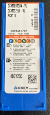 korloy insert CCMT 32.51-VL PC8110