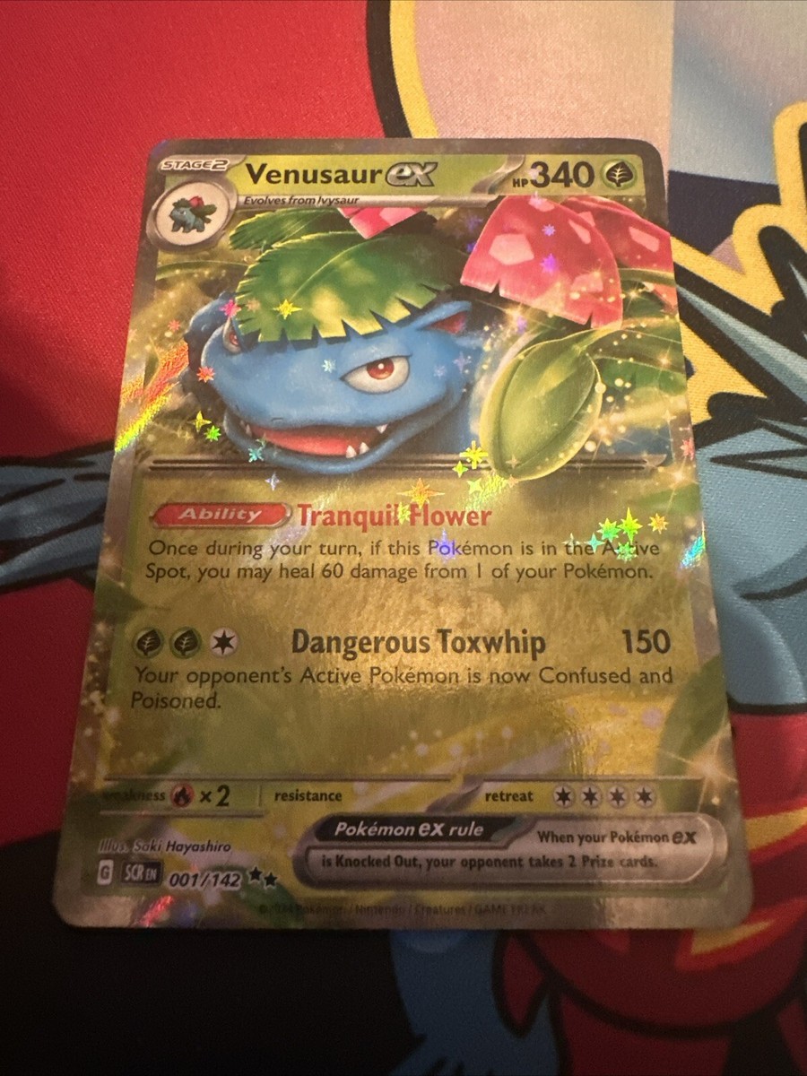 Venusaur ex - 001/142 - Stellar Crown - Double Rare