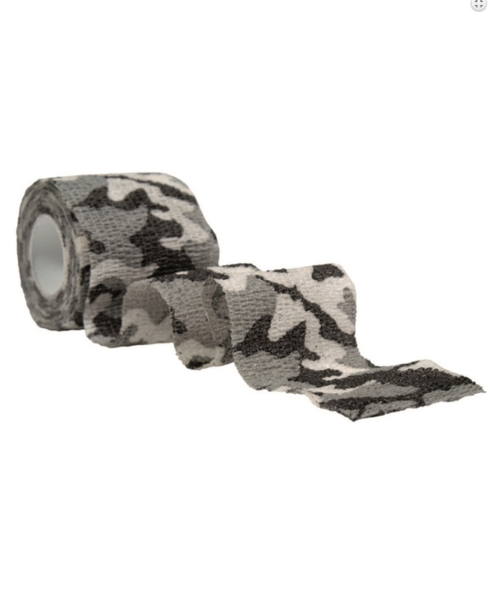 Ruban adhésif étirable réutilisable camouflage urbain snowcam pour équipement tactique outdoor