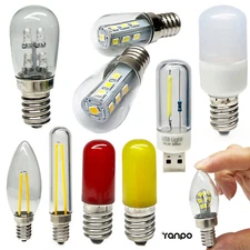 Mini LED Light Bulbs E12 E14 E17 B22 USB SMD Filament Fridge Oven Lamp 110V 220V