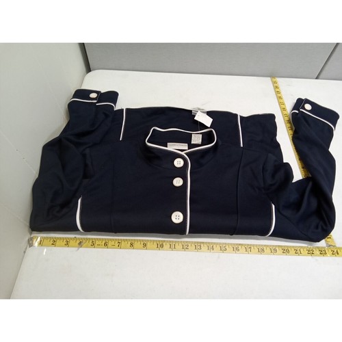 Draper'S And Damon'S Womens Navy/White Button Up Jacket (Size Large) Nwt - Picture 14 of 16
