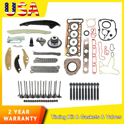 For Audi VW 2.0L Jetta GLI A4 GTI TT Timing Chain Kit & Cylinder Head Gasket Set