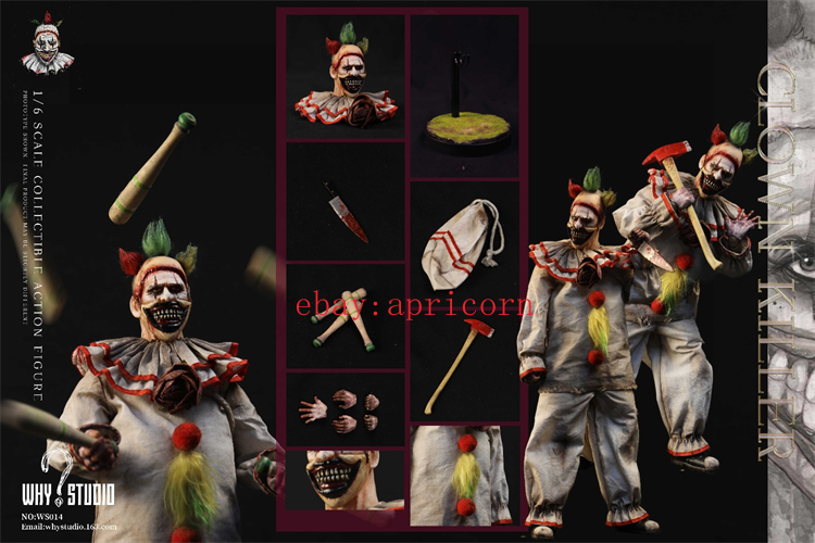 WHY STUDIO WS014 Clown Killer 1/6 Action Figure Model Collectible