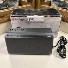 APC - Back-UPS 650VA 7-Outlet/1-USB Battery Back-Up and Surge Protector - Black