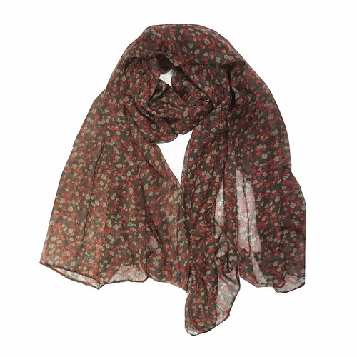 New Women Ladies Small Flower Pattern Floral Long Shawl Scarf Stoler Fashion - Picture 6 of 14