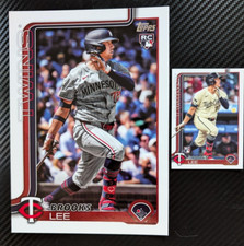 2025 Topps Super Box Oversized Jumbo Brooks Lee Twins +Base- dinged corners